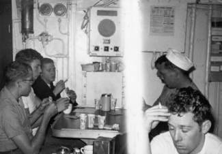 Card playing on the mess deck